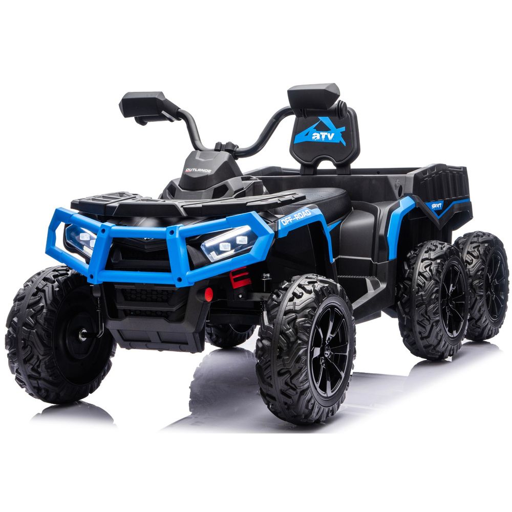 Baterijski Quad ATV 6 kotača s prikolicom JC606 24V 4x4 Plavi slika 5