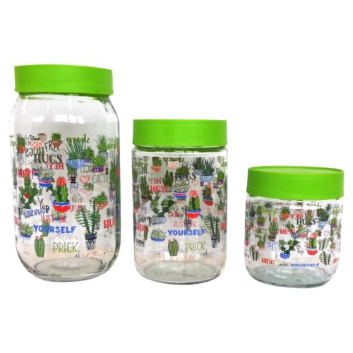 Hane tegle sa poklopcem decor cactus set 3/1 slika 2