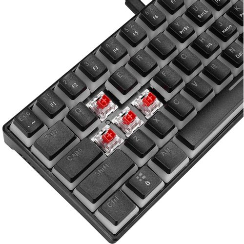 Rampage radiant k11 red switch us white gaming tastatura slika 4