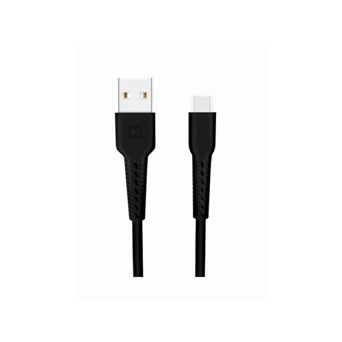 SWISSTEN kabel USB/USB-C, 2A, 1m, crni slika 1