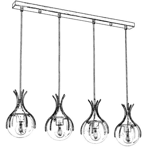 AV-1766-4EY Antiquation Chandelier slika 5