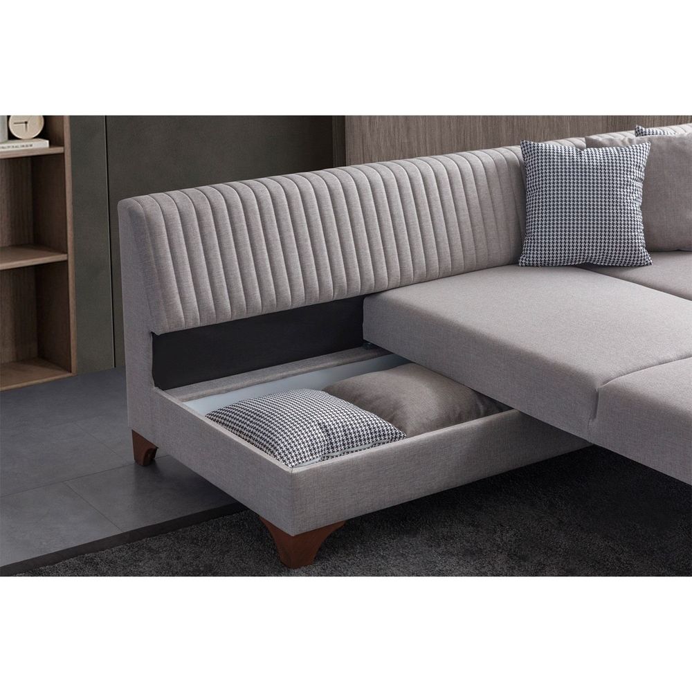 Ugaona Sofa West Left - Boja: Krem slika 4