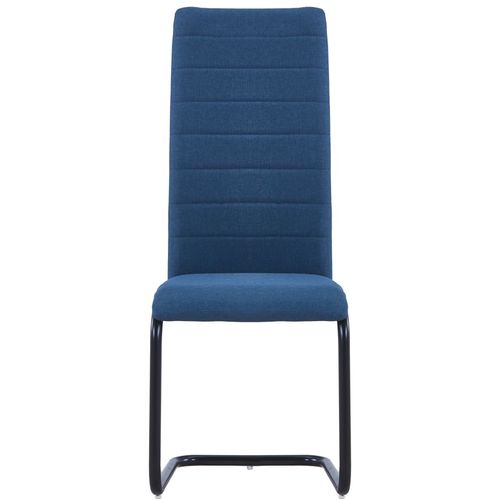 Konzolne blagovaonske stolice od tkanine 4 kom plave slika 3