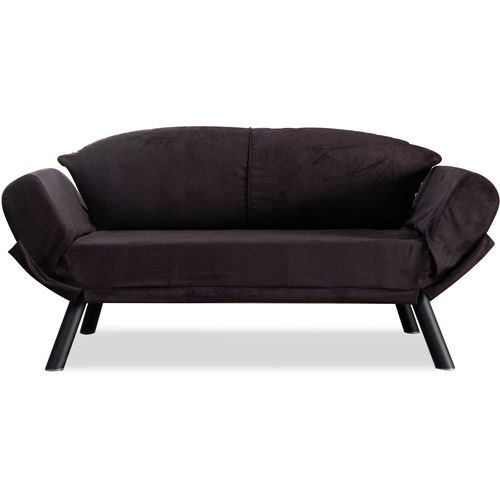 Atelier Del Sofa Dvosjed na razvlačenje, Crno, Genzo - Black slika 2