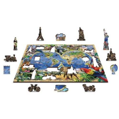 Wooden City Drvene puzzle - životinjsko carstvo M slika 4