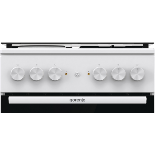 Gorenje GK5A11WG Kombinovani šporet gas/ringle, Konvencionalna rerna sa profilisanim vođicama, širina 50 cm, Bela boja slika 5