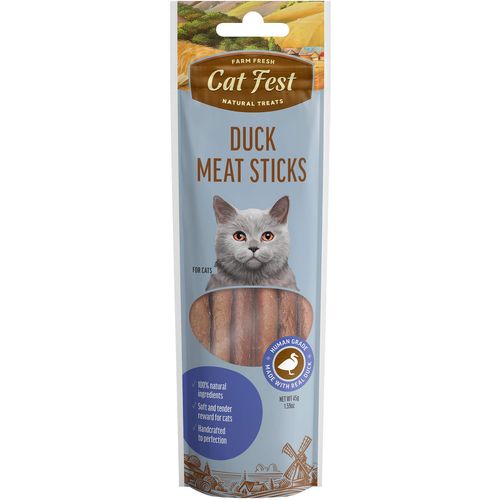 Cat Fest Meat Sticks, poslastica za mačke s pačetinom, 45 g slika 1