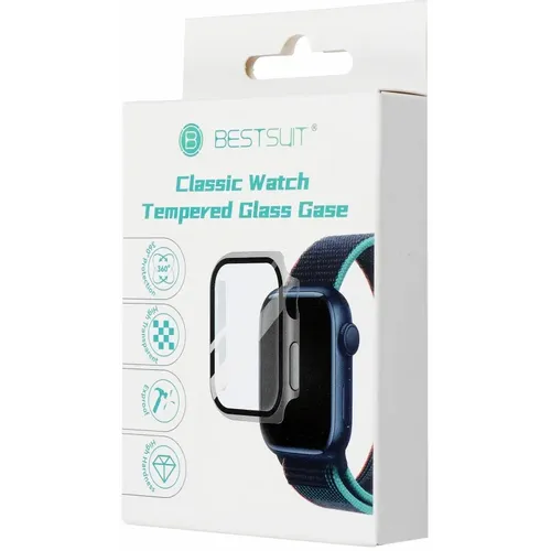 Bestsuit fleksibilna zaštitna torbica sa staklom za Apple Watch Ultra/Ultra 2 49 mm - crna slika 1