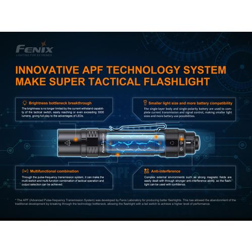 Fenix svjetiljka ručna PD36 TAC crna slika 10
