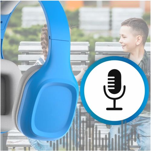 MANTA slušalice + mikrofon, za djecu i mlade, BT, naglavne, plave HDP802BL slika 7
