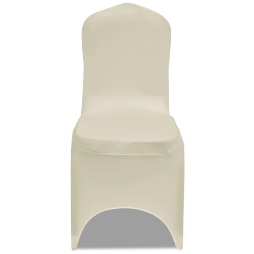Rastezljiva presvlaka za stolicu, krem bijela, 50 kom slika 21