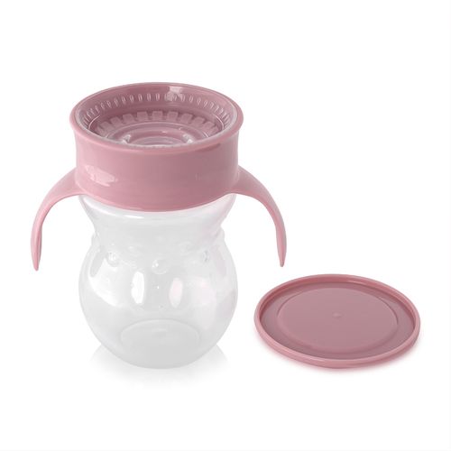 Lorelli Šolja Non - Spill 360 Round - Pink slika 1