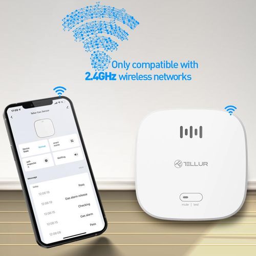 Tellur Smart WiFi smoke sensor smoke sensor, bijeli slika 6