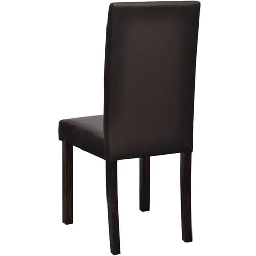 Blagovaonske stolice od umjetne kože 6 kom smeđe slika 13