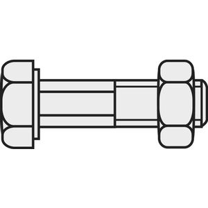 TOOLCRAFT 827865 vijak s šesterokutnom glavom M8 30 mm vanjski šesterokutni DIN 601 čelik pocinčani 20 St.