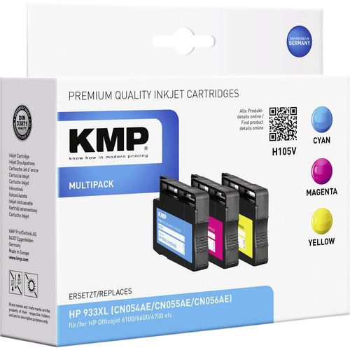 KMP tinta zamijenjen HP 933XL kompatibilan kombinirano pakiranje cijan, purpurno crven, žut H105V 1726,4050 slika 1