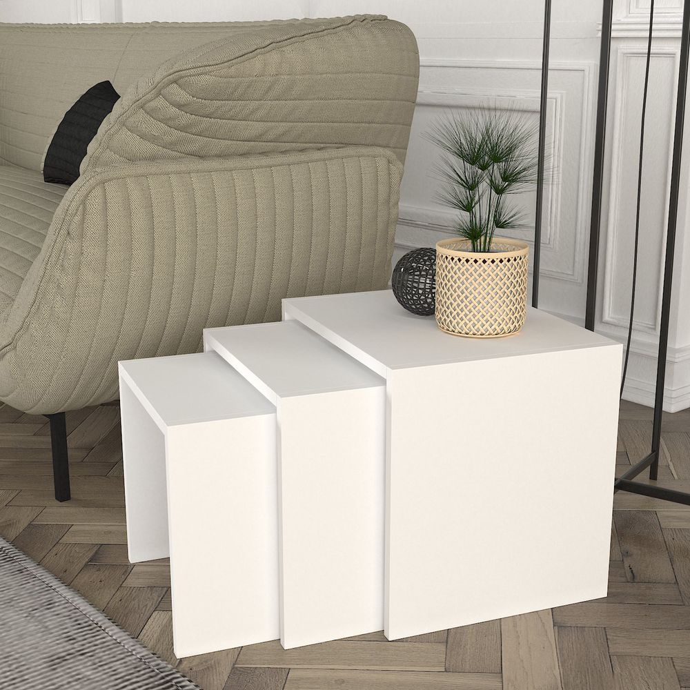 Nesting Table Zariel - Bijela (3 komada) slika 2