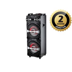 AKAI karaoke 100W, FM, DJ mikseta, EQ, dual ulazi, daljinski, bež mikrof DJ-222