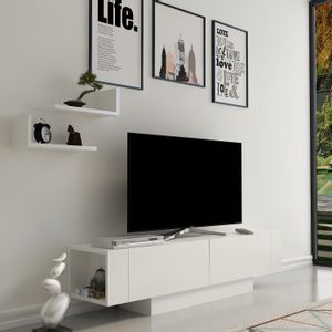 Matera - White, White White TV Stand