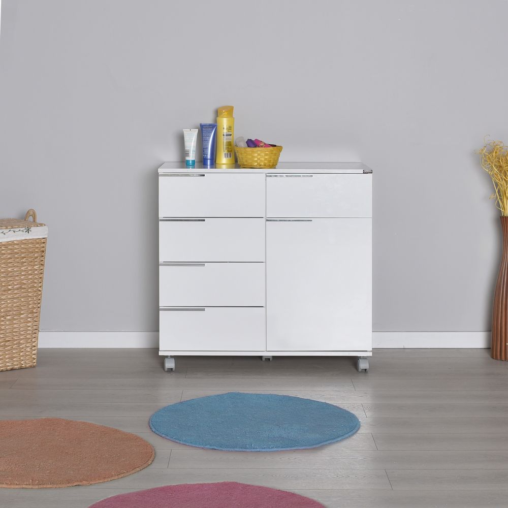 Višenamjenski ormar ADR-415-PP-1 u bijeloj boji slika 2