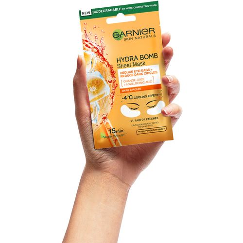 Garnier Skin Naturals Eye Tissue maska za područje oko očiju protiv tamnih krugova 6g slika 4