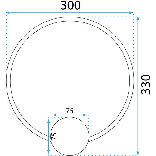 Zidni svijećnjak LED APP1383-CW BLACK 30cm slika 7