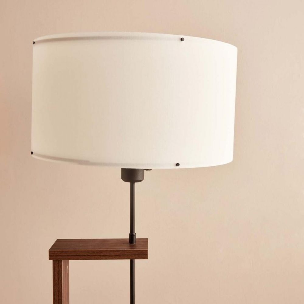 AYD-3474 Bijela Drvena Podna Lampa slika 2