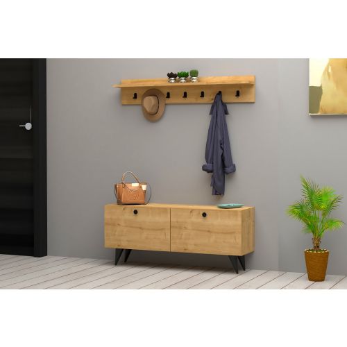 Woody Fashion Stalak za hodnik, Rupa - Oak slika 1