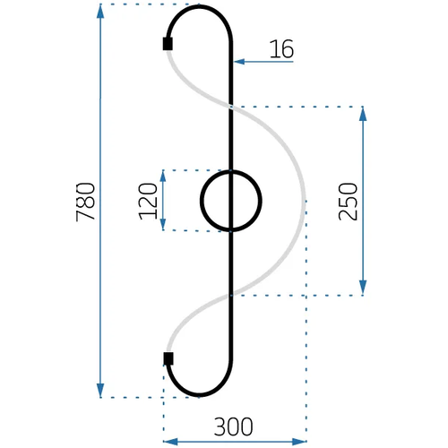 TOOLIGHT APP858-W Long Gold LED zidna svjetiljka slika 2