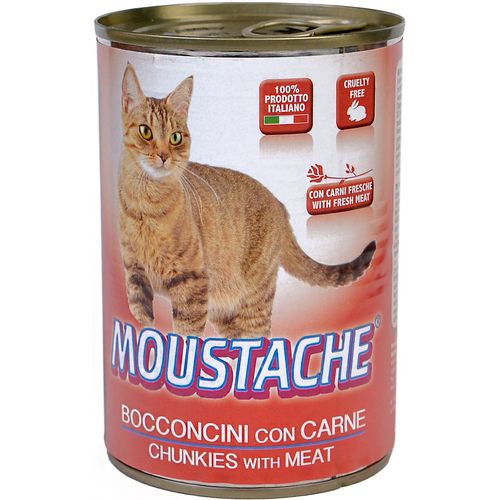 Moustache 415 g Carne (meso) konzerva hrana za mačke slika 1