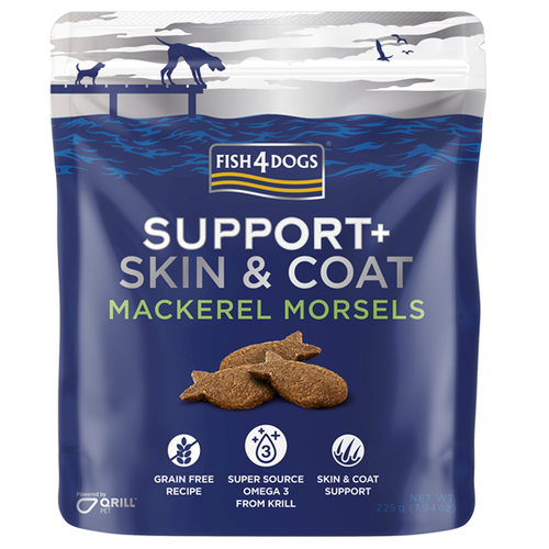 Fish4Dogs  Suppotr+ Adult Skin&Coat Mackarel 225 g slika 1