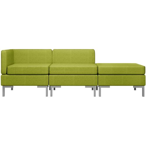 3-dijelni set sofa od tkanine zeleni slika 26