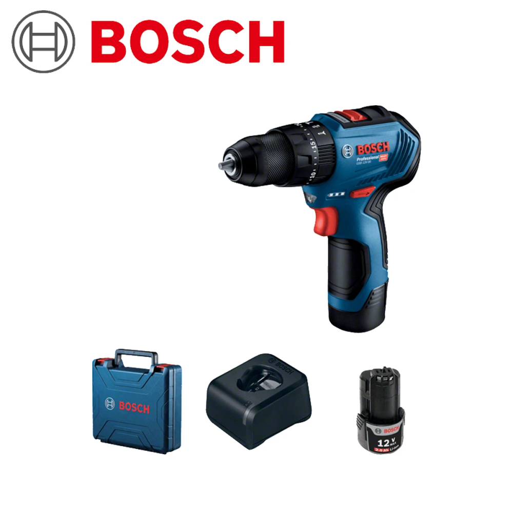 Bosch professiona izvijač aku udarni Gsb 12 V-30 Li / 2,0Ah u koferu slika 2