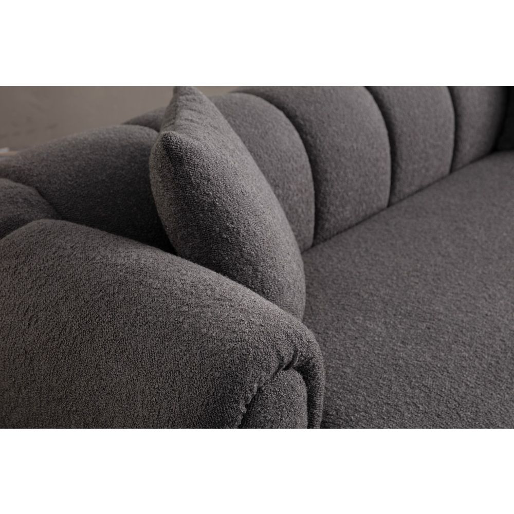 Puffy 3 Plain - Antracitna Troosna Sofa slika 4