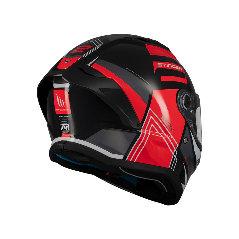 MT Helmets vizir za moto kacigu Stinger 2 Tron B15 Gloss slika 4