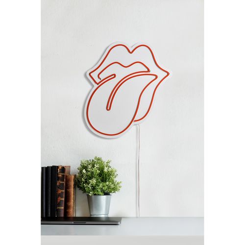 Wallity The Rolling Stones - Crvena dekorativna plastična LED rasveta slika 4