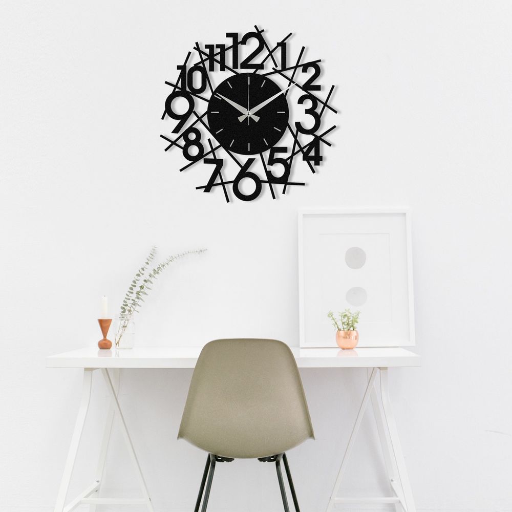 Decorative metal wall clock Rasputin, colour: black slika 3