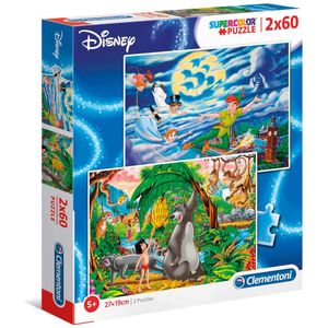 Clementoni Puzzle 2X60 Peter Pan + The Jungle Book 2020