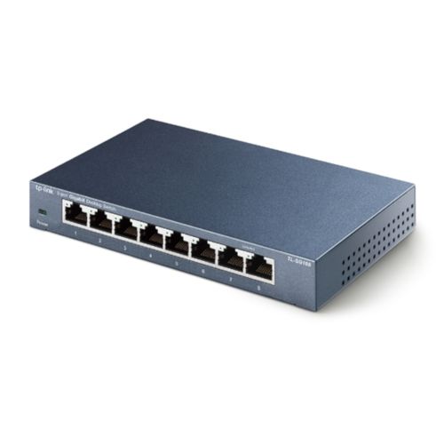 TP-Link TL-SG108 8-portni Gigabitni Ethernet Switch, Metalno Kućište slika 1