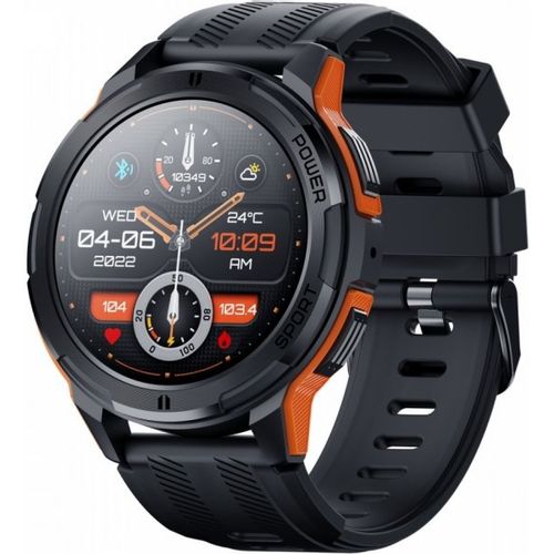 Oukitel BT10 Smart Watch Sport Rugged 410mAh/Heart rate/SpO2/Accelerometer/crno narandzasti slika 4