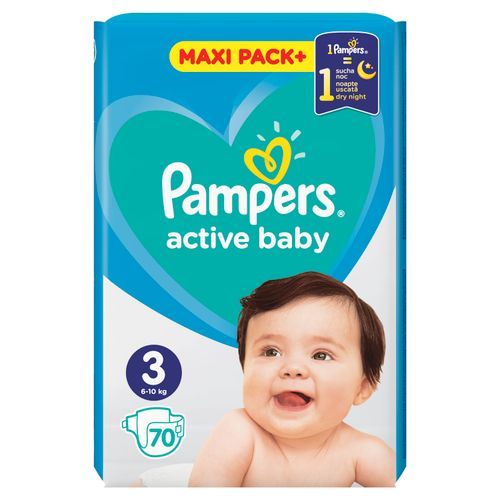 Pampers Active Baby Maxi Pack Plus veličina 3 slika 1