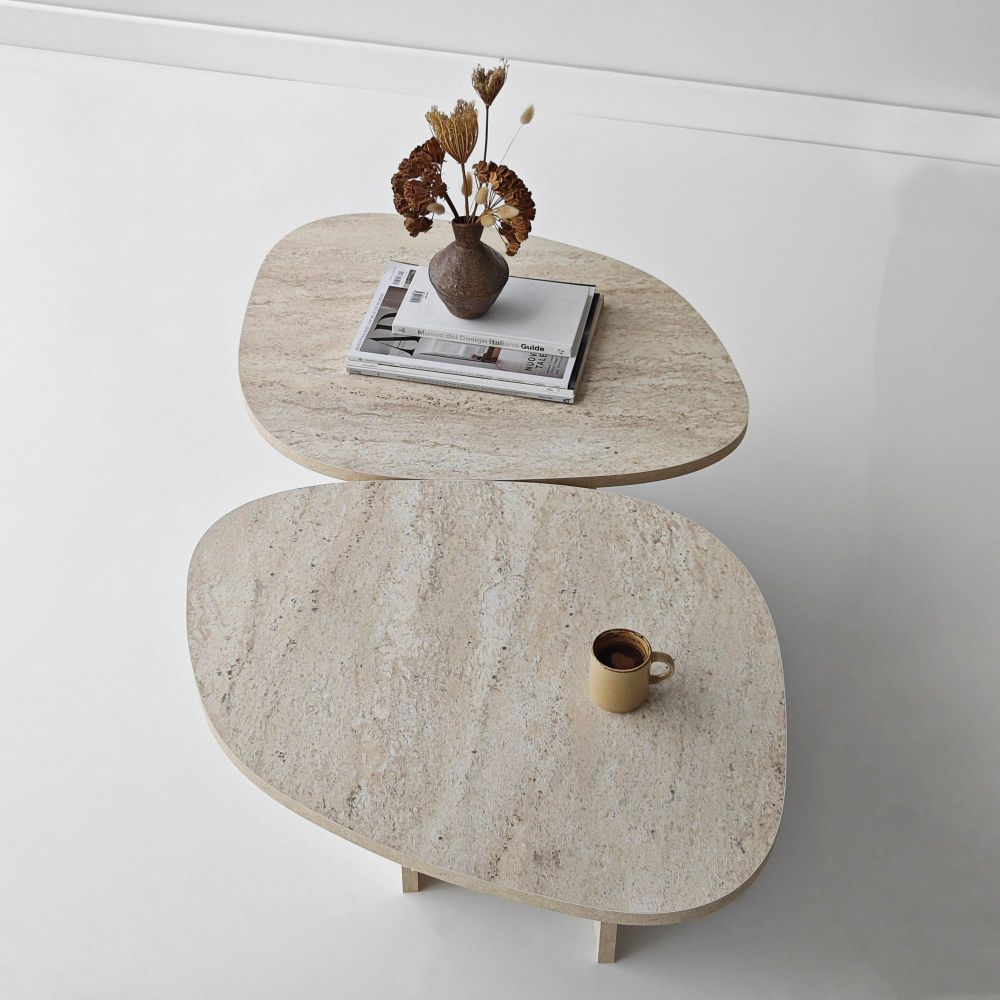 Stol za kafu Stones – boja: travertin slika 4