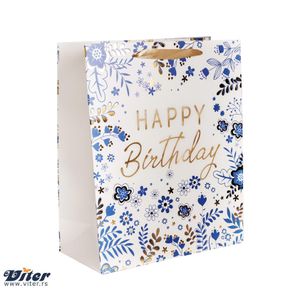 Viter Kesa birthday in blue flowers l