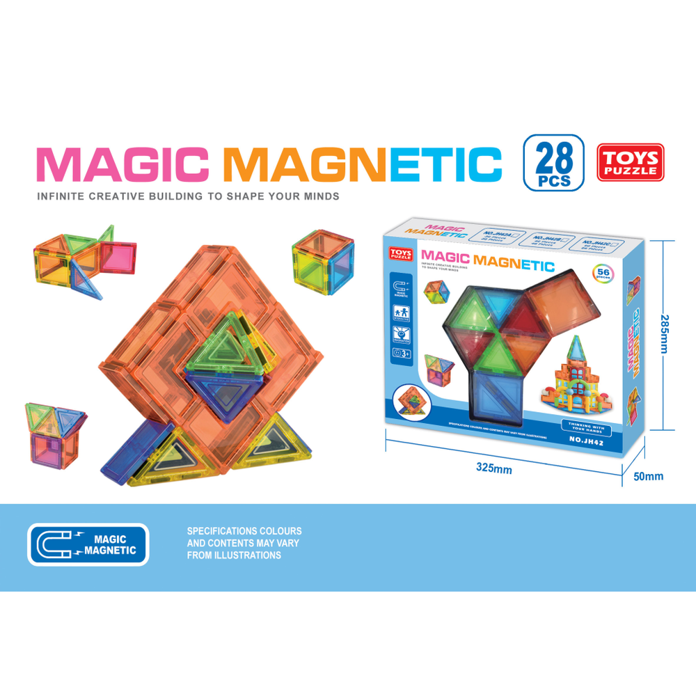 MKW870744 Magnetne pločice za slaganje 28kom slika 1