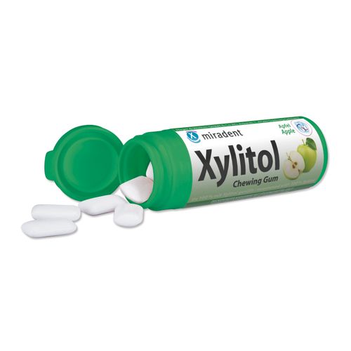 Miradent Xylitol Chewing gum Apple for KIDS slika 1