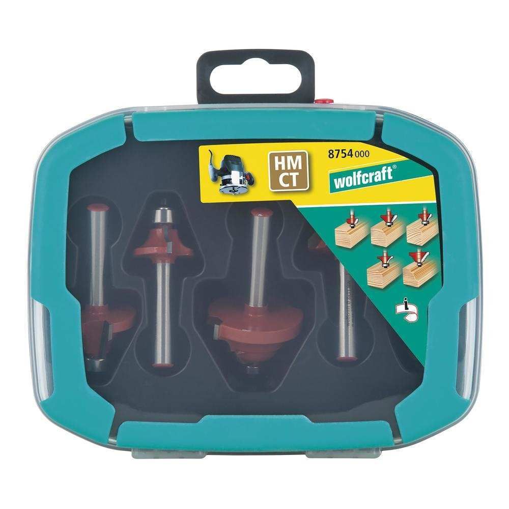 Wolfcraft Set Glodala HM Profilnih Za Drvo / 5 dijelni - 8754000 slika 5