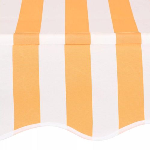 Tenda na ručno uvlačenje 150 cm narančasto-bijela prugasta slika 4
