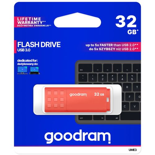 Memorija USB GoodDrive UME ORANGE 3.0 32gb narančasti RETAIL slika 3