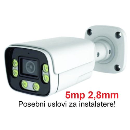 CAM-IP5MP-HAQ60D GMB kamera 5mp APP P6SLite 2.8mm-F1.6 POE, IP66 DuaL LED 6xIR+6xFull Color, MIC,25m slika 2