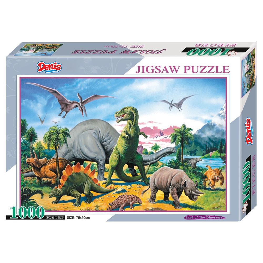 Puzzle / Slagalica Land of the Dinosaurs 1000 kom slika 1